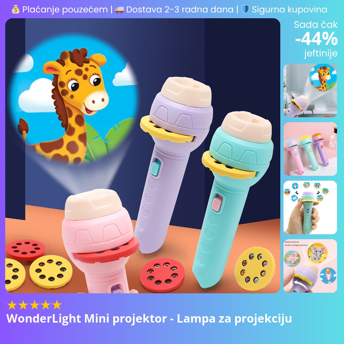 WonderLight Mini projektor - Lampa za projekciju | eRadnja.rs