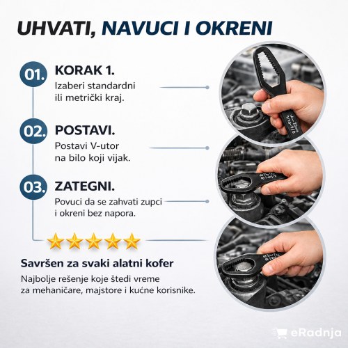 Tanak profil ključa za rad u uskim prostorima