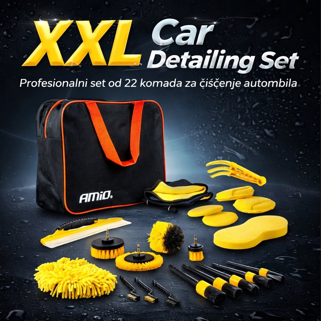 <b>XXL Car Detailing Set</b> – Profesionalni set za čišćenje automobila (22 kom)
