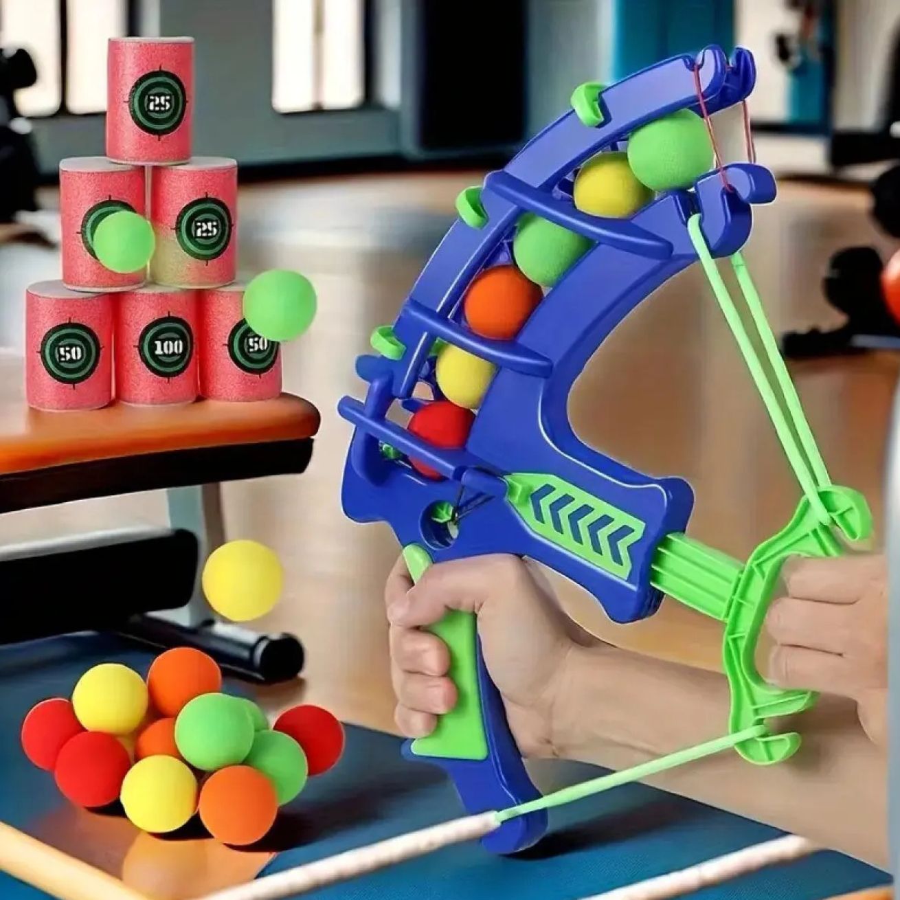 <b>FunShot Mali Strelac</b> – Siguran dečiji luk sa mekanim lopticama