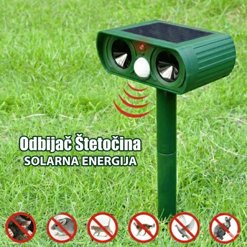 <b>SonicGuard</b> – Solarni ultrazvučni rasterivač životinja i štetočina